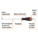 Desarmador Mango Comfort Grip Truper de Cruz 1/4" (