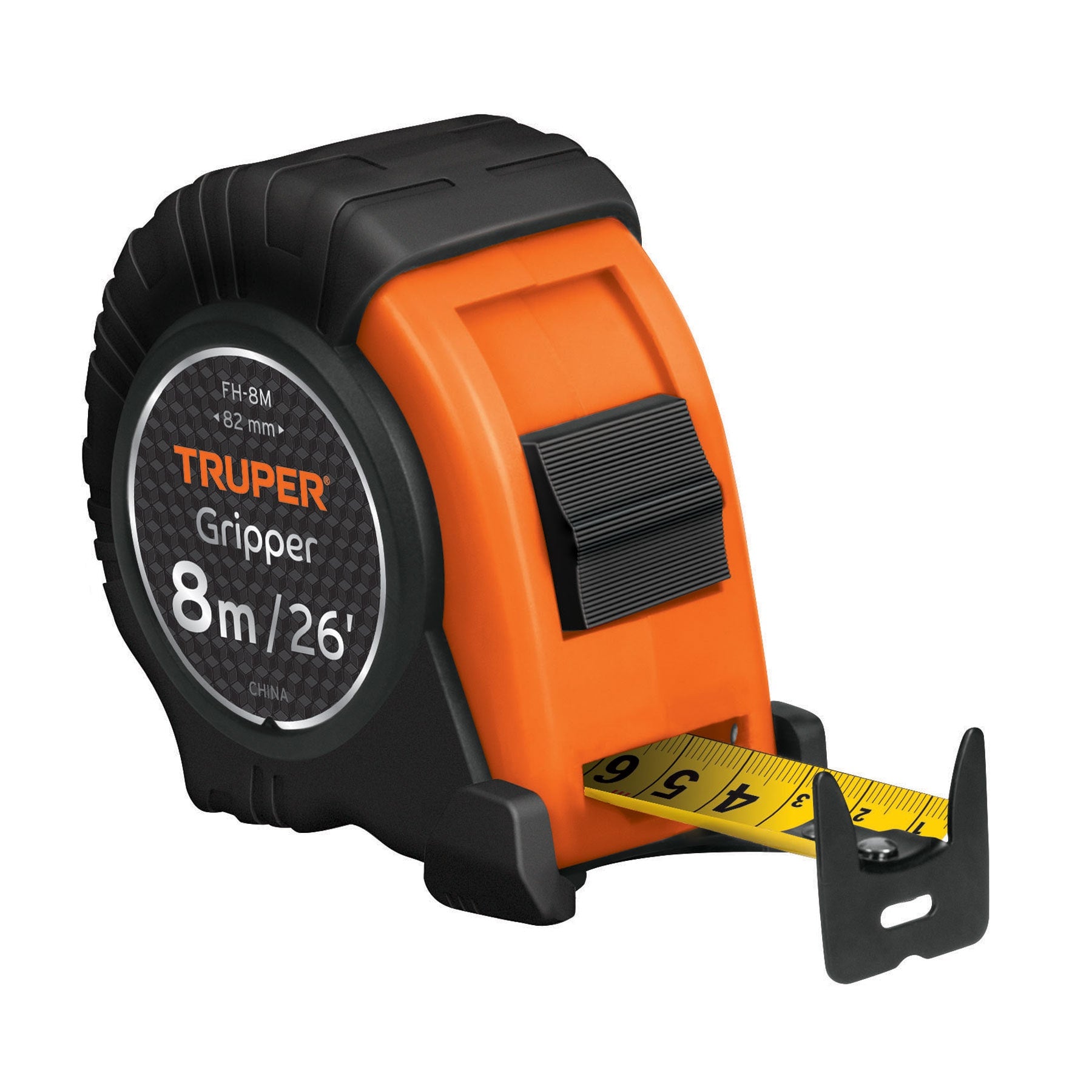 Flexometro 8 Metros Gripper Resiste Impactos Truper