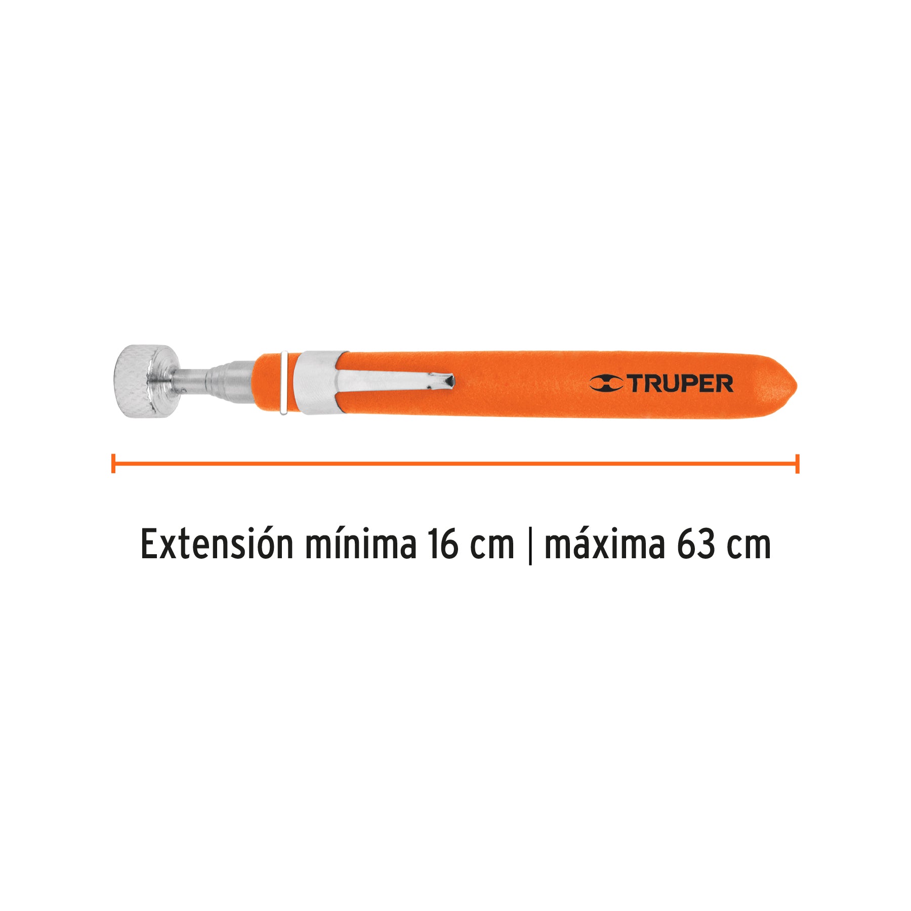 Iman Extensible de Acero Inoxidable 3.6 Kg Truper