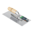 Llana 11" x 5" Mango de Madera 6 Remaches Dentado Truper Cuadrado