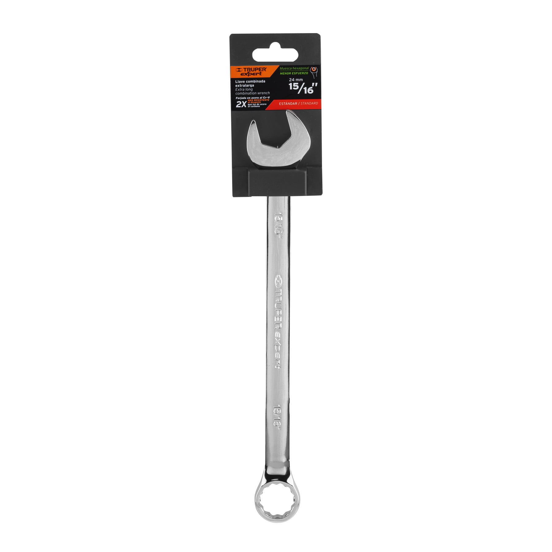 Llave Combinada Extralarga Estandar Truper Expert 15/16"