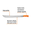 Machete Estandar Cacha Remachada Naranja Truper 22" (56 cm)