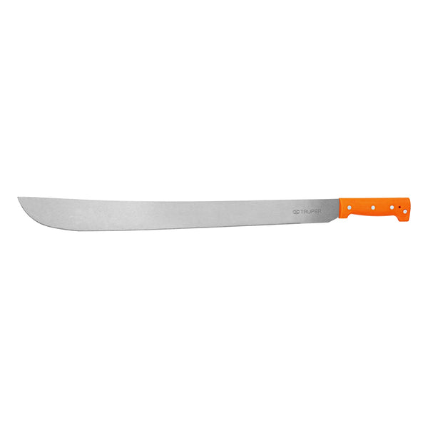 Machete Estandar Cacha Remachada Naranja Truper 24" (61 cm)