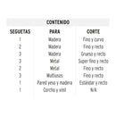 Seguetas Sierra Caladora Zanco "T" Truper Juego de 16 Piezas