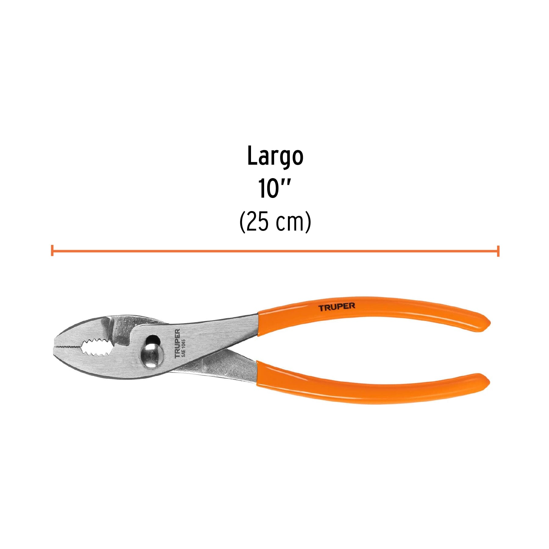 Pinzas de Chofer Mango de PVC Truper 10"
