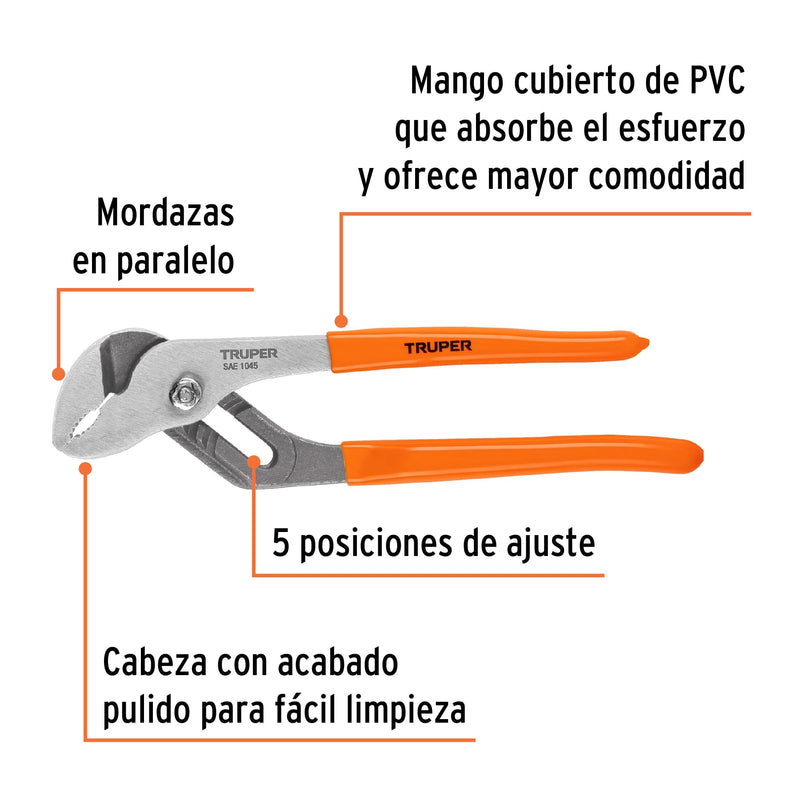Pinzas de Extension Mangos de PVC Truper  8"