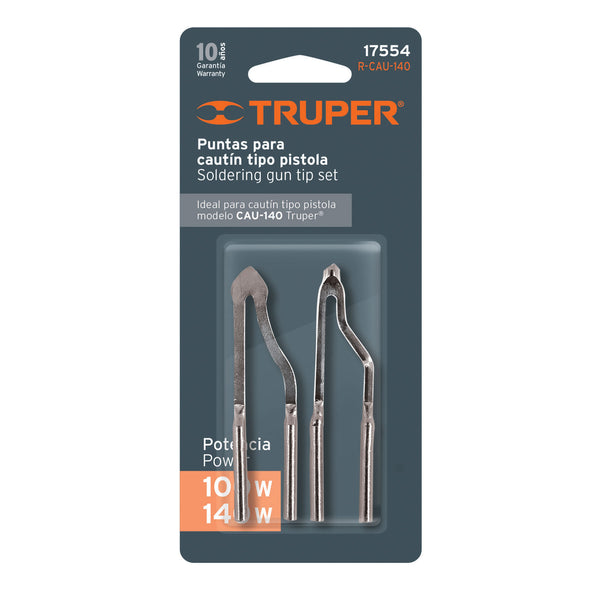 Blister con 2 Puntas de Repuesto para Cautin Tipo Pistola CAU-140 Truper