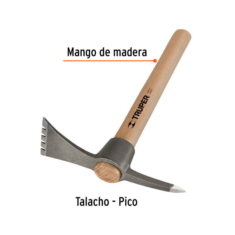 Martelina Talacho - Pico Mango de Madera Truper