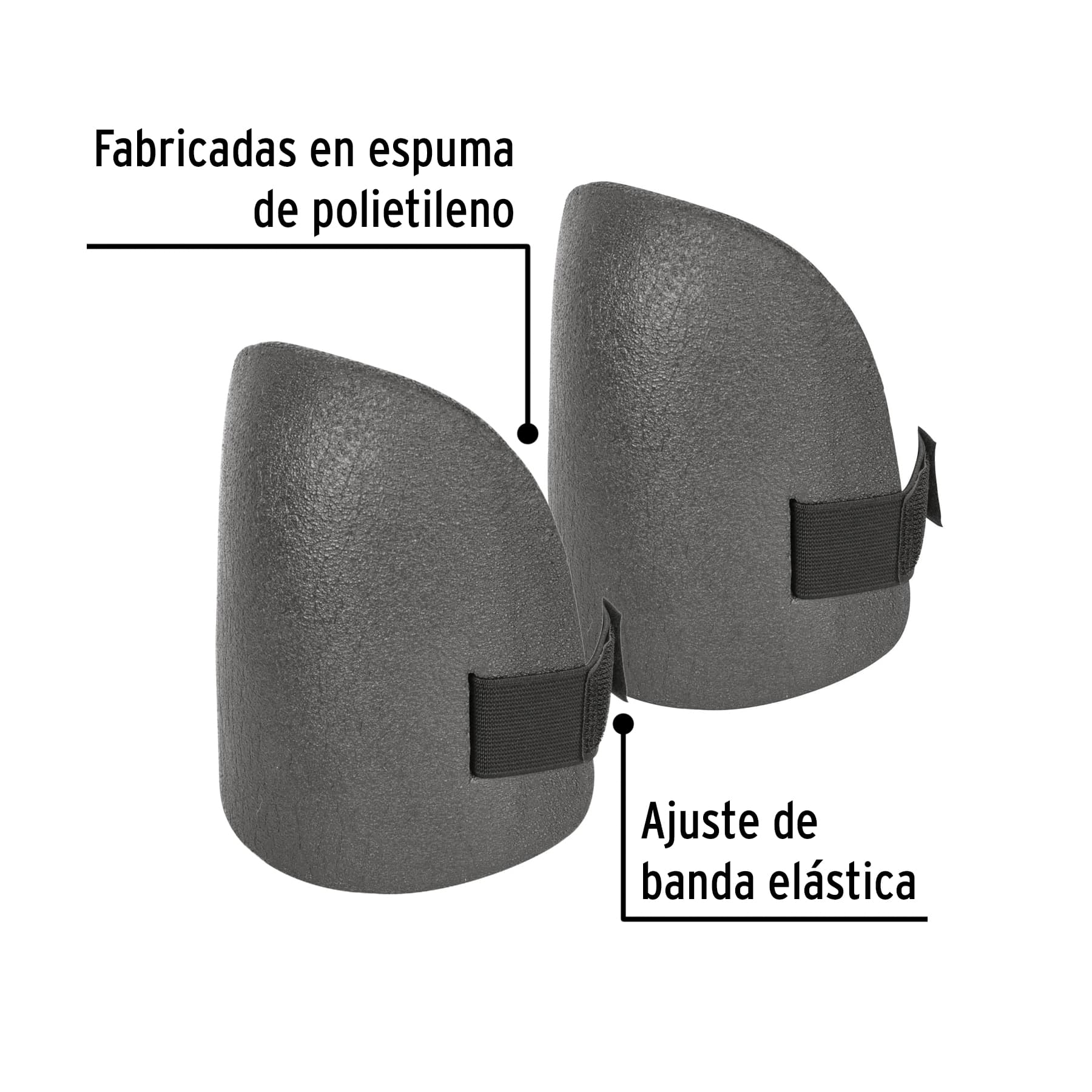 Rodilleras Ultraligeras de Espuma Pretul