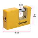 Candado para Cortina 75 mm Cuerpo Metálico Hermex