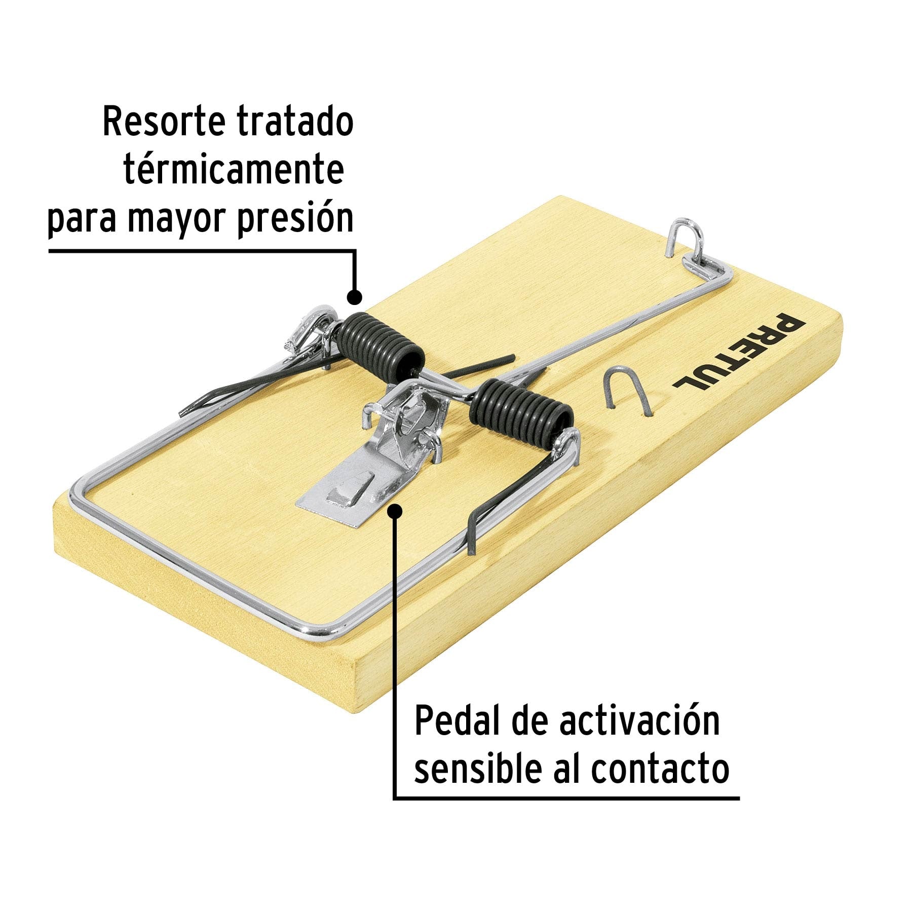 Trampa de Madera 7" para Raton Pretul