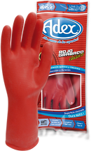 Guantes de Latex Grabado Rojo Talla  7 Chica Adex