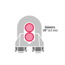 Nudos (Perros) para Cable Fiero 1/4" (6.5 mm) por Pieza