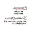Nudos (Perros) para Cable Fiero 3/8" (9.5 mm) por Pieza