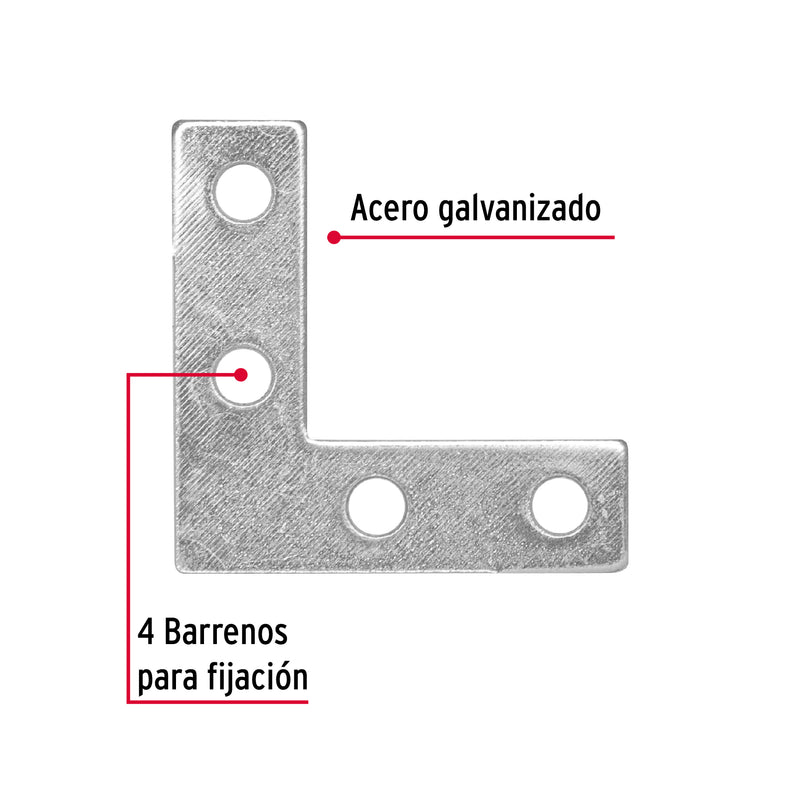 Esquinero Plano Cantonero 38 mm - 1"1/2 Fiero