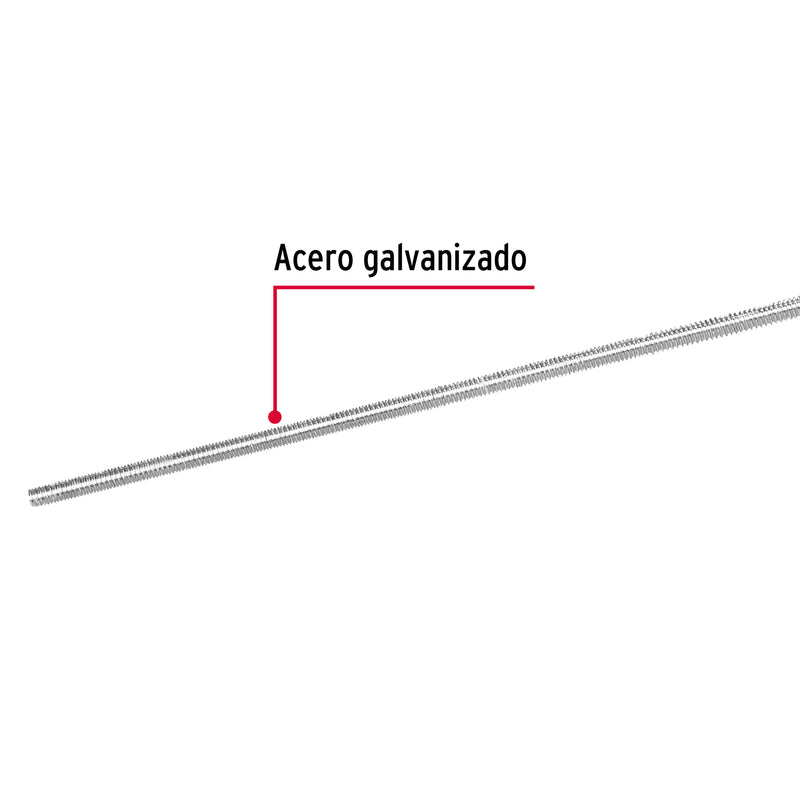 Varilla Roscada de 1 Metro x 1/4" (6 mm)