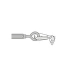 Tensor Zinc Gancho-Argolla Fiero 5/16" (8 mm)