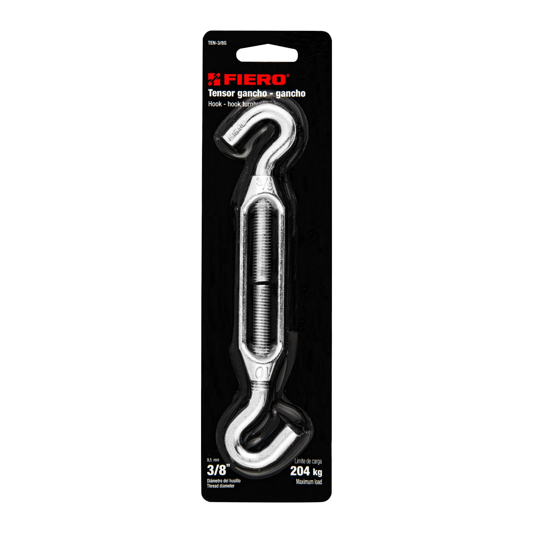 Tensor Gancho-Gancho 3/8" (9.5 mm) Fiero