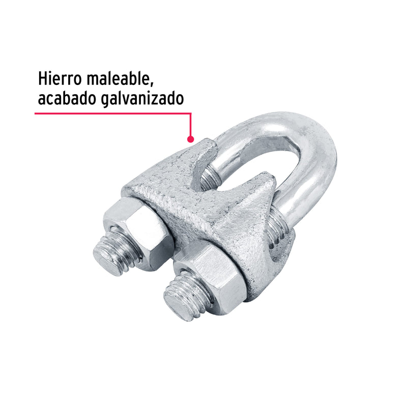 Nudos (Perros) para Cable Fiero 1/2" (13 mm)