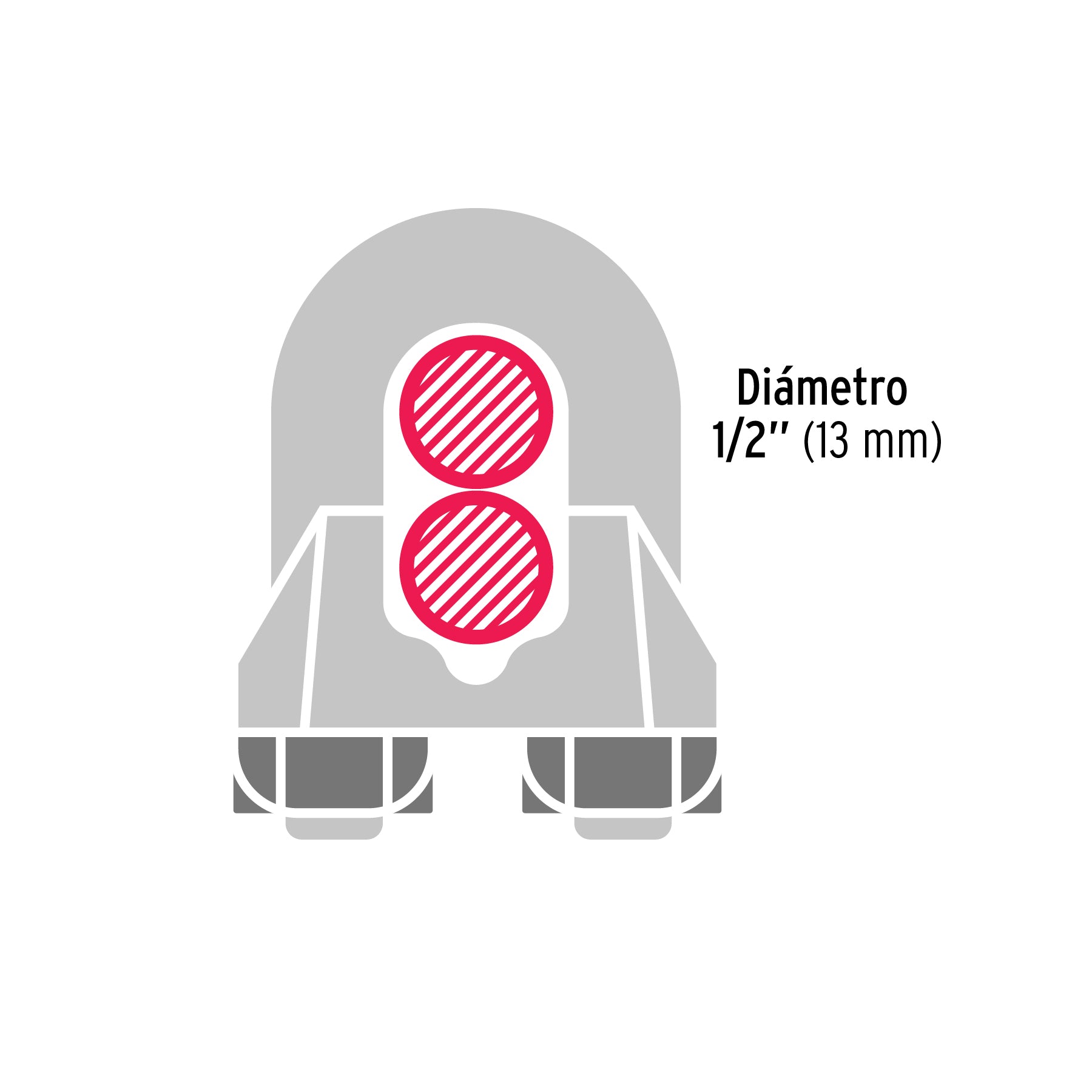 Nudos (Perros) para Cable Fiero 1/2" (13 mm)