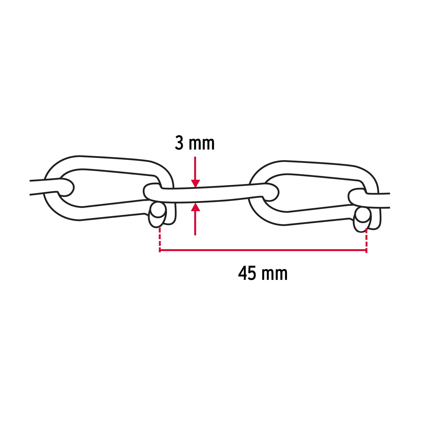 Cadena Tipo Victor Fiero 3.0 mm