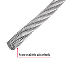 Cable de Acero 7x7 Hilos Fiero 1/4" por Metro