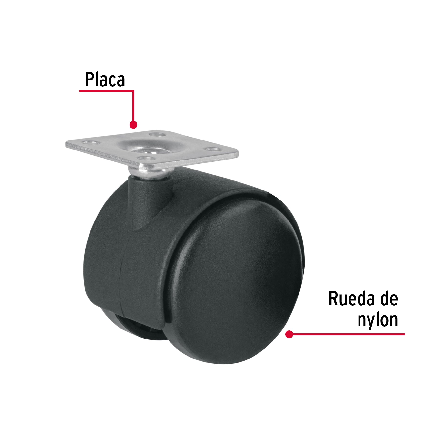 Rodaja Tipo Yoyo 50 mm (2") Fiero