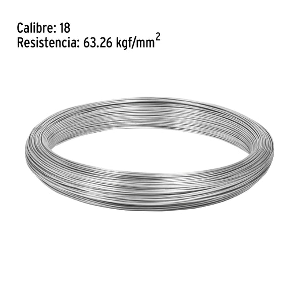 Alambre Galvanizado por Kilo Fiero Calibre 18