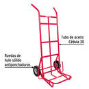 Diablo de Carga 300 Kilos Llanta Solida 8" Rojo Pretul
