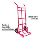 Diablo de Carga 400 Kilos Llanta Solida 9" Rojo Pretul