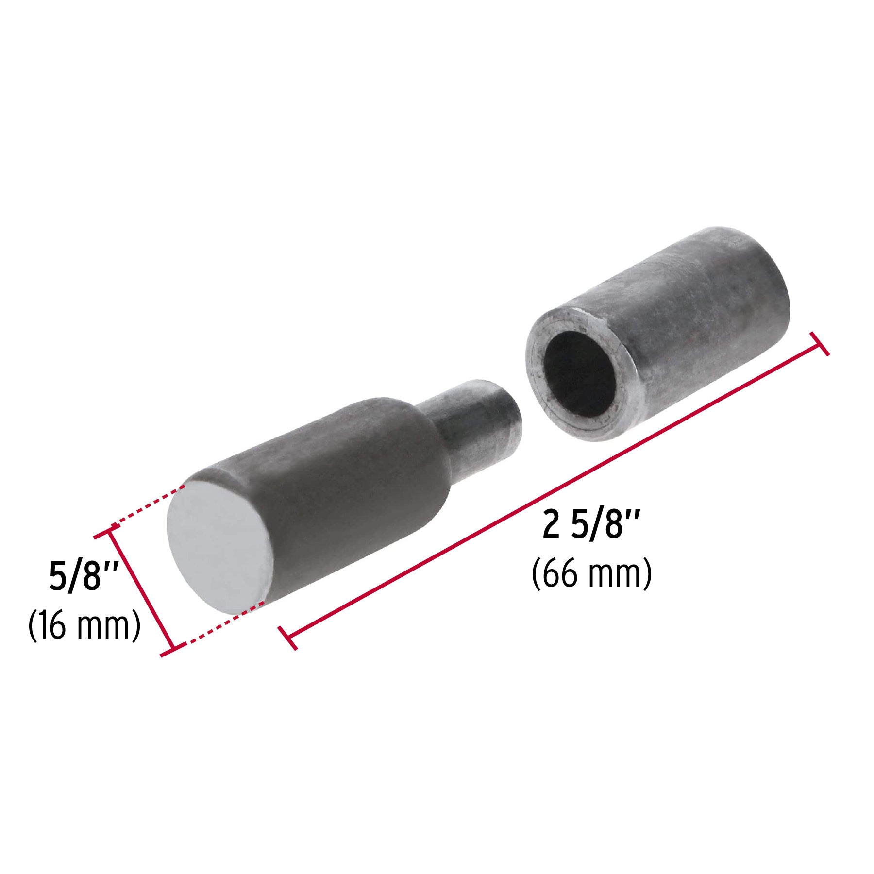 Bisagra Tubular Soldable Hermex 5/8" (16 mm)