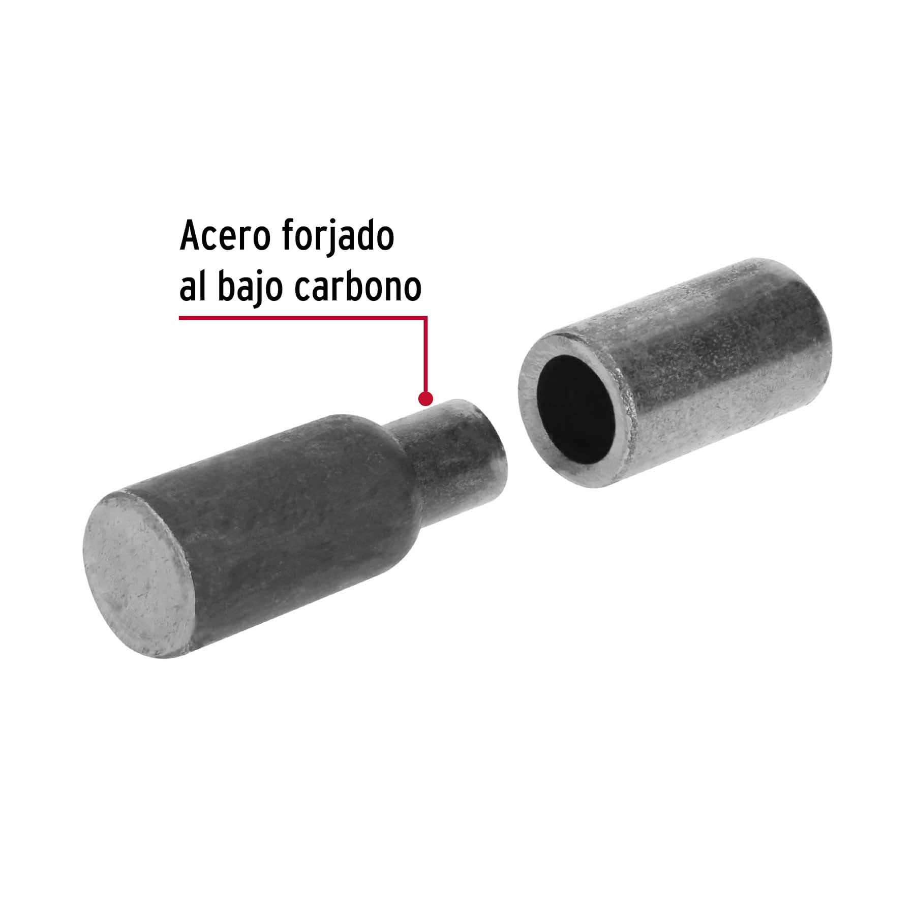 Bisagra Tubular Soldable Hermex 1" (25 mm)