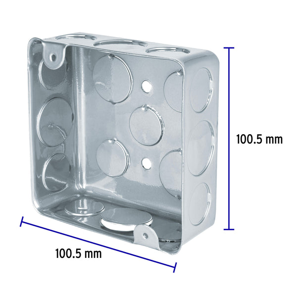 Caja Cuadrada Galvanizada 4" x 4"