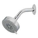 Regadera Cromo 4" con 5 Funciones con Brazo Foset Element
