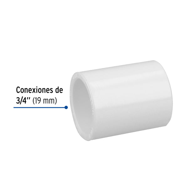 Cople PVC Hidraulico Saniflow 3/4" (19 mm)