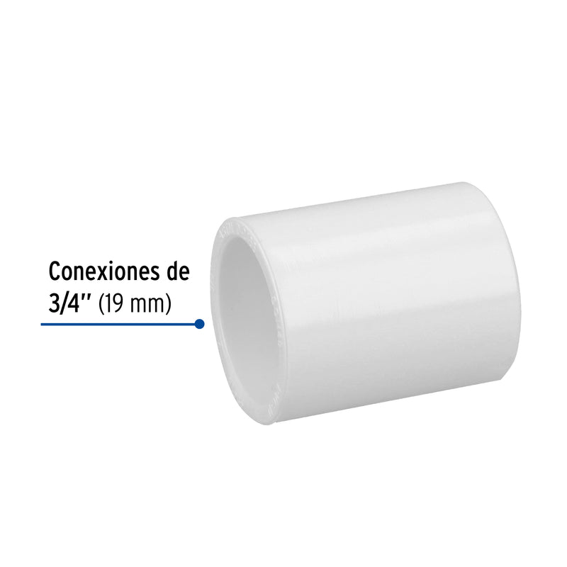 Cople PVC Hidraulico Saniflow 3/4" (19 mm)
