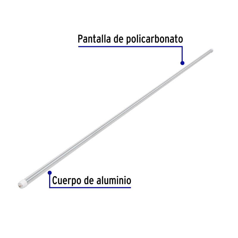 Tubo de LED Base Fa8 T8 36 Watts Largo 240 cm Volteck