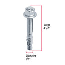 Taquete Arpon Fiero 1/2" (13 mm) X 4"1/2 (115 mm)