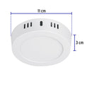 Luminario de Sobreponer LED Redondo Volteck  6 Watts Luz de Dia