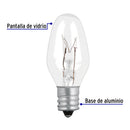 Foco Incandescente Base E12 Migñon Transparente Volteck 1 Pieza