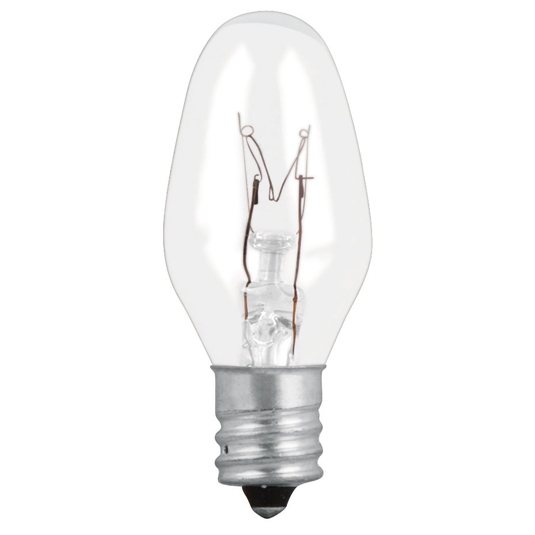 Foco Incandescente Base E12 Migñon Transparente Volteck 1 Pieza