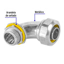 Conector Curvo Liquid Tight  1/2" (13 mm) Volteck