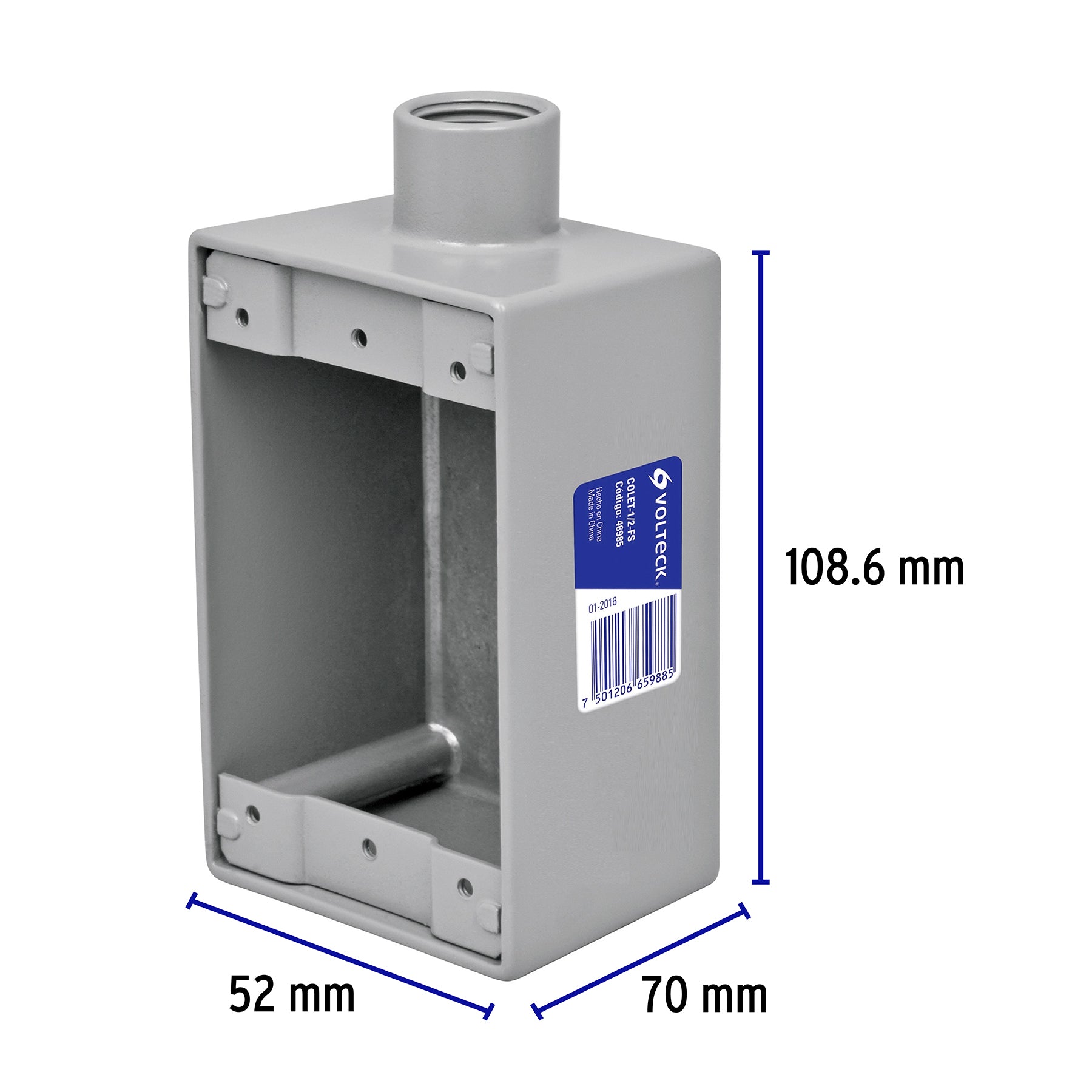 Condulet Tipo FS 1/2" (13 mm) Volteck