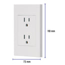 Contacto Duplex 2P + T con Placa Blanco Linea Española Volteck