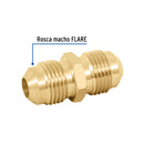 Niple Union para Gas 3/8" Flare x 3/8" Flare Foset