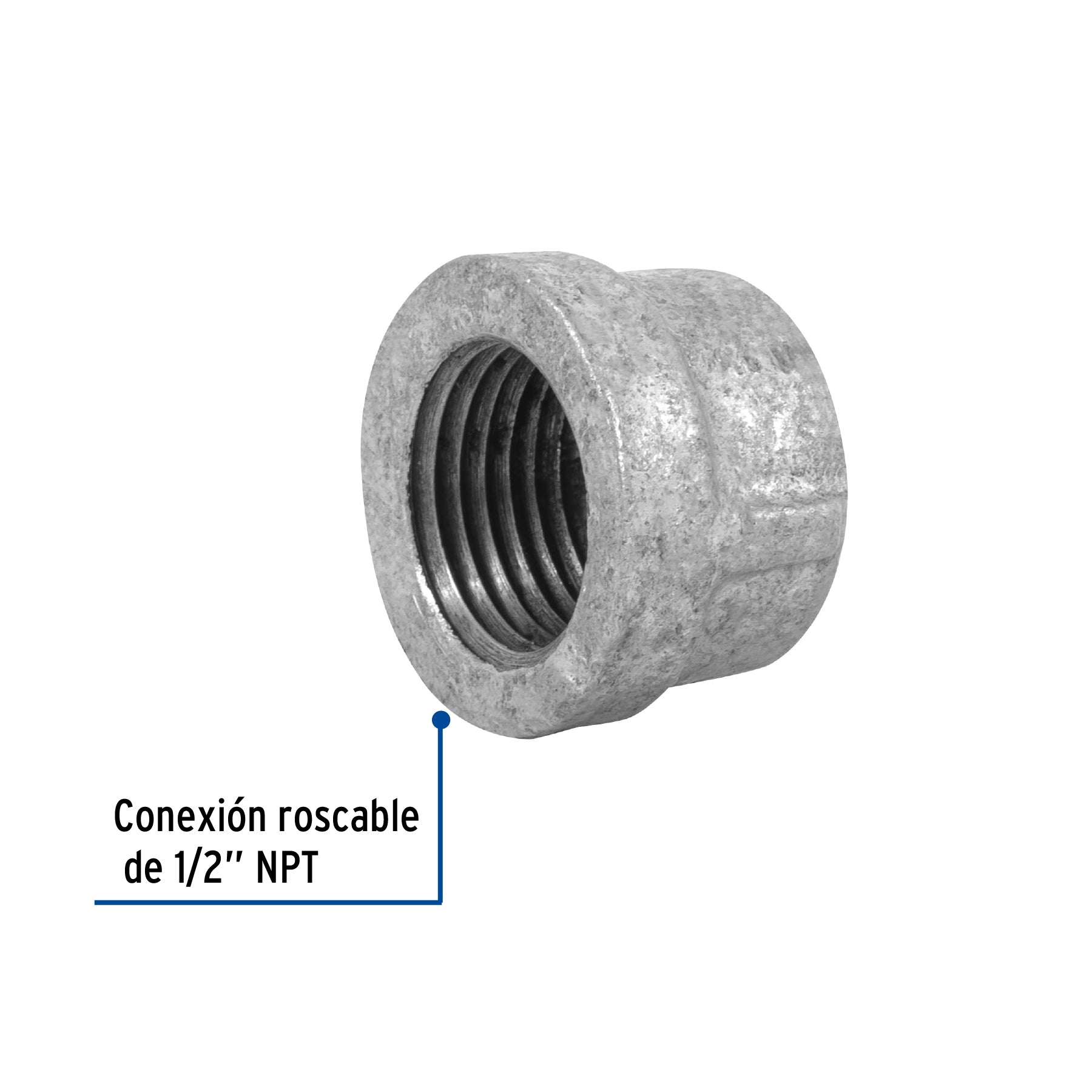 Tapon Capa Galvanizado  1/2" (13 mm) Galvaflow