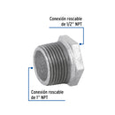 Reduccion Bushing Galvanizada 1" x 1/2" Galvaflow