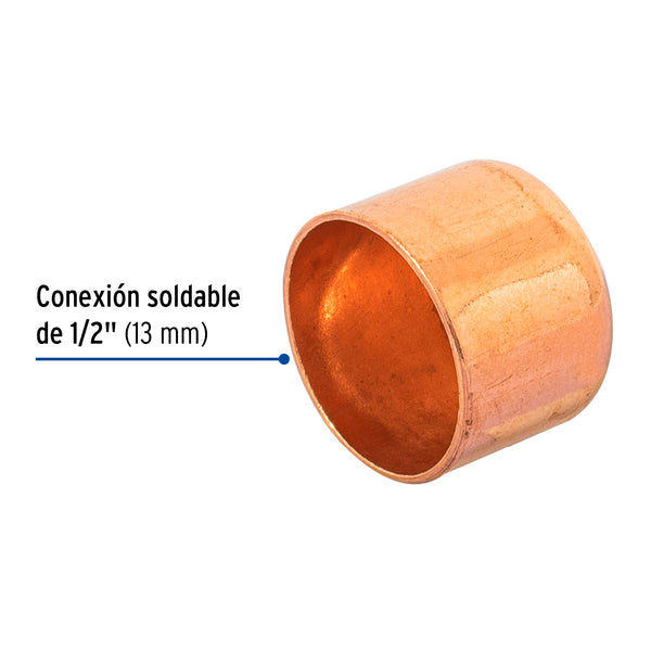 Tapon Capa Cobre Basic 1/2" (13 mm) Copperflow