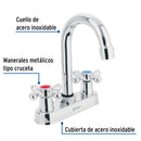Mezcladora para Lavabo 4" Tipo Bar Manerales Cruceta Foset Basic