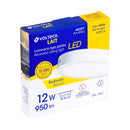 Luminario de Sobreponer LED Redondo Volteck 12 Watts Luz Calida
